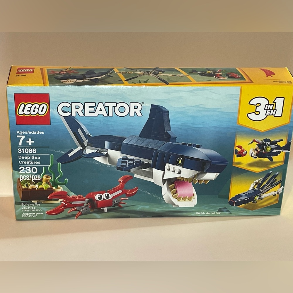 COPY - NWOT. LEGO’S ‘CREATOR’ 3 in 1 ‘Deep Sea Creatures.(31088) 230 pieces.